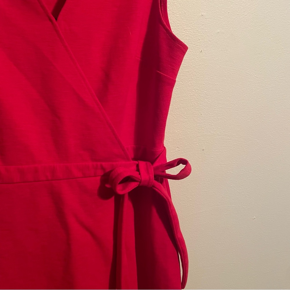 J. By J Crew | Poppy Red | Pointe Knit Wrap Dress | Size Medium